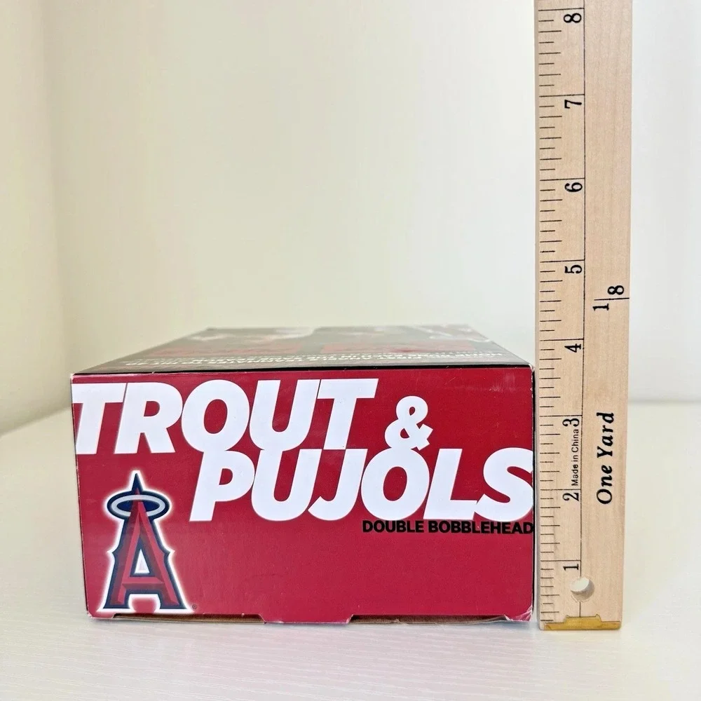 Mike Trout Albert Pujols Double Bobblehead LA Angels Super Stars SGA 2016 New Bo